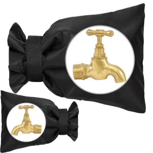 2x Outside Tap Cover Jacket Winter Frost Insulation Garden Tap Thermal Protector