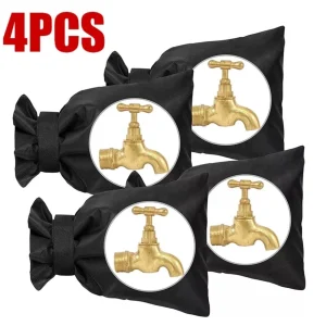 4X Outside Tap Cover Frost Protector Thermal Insulation Jacket Outdoor Tap Cover