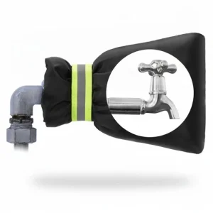 Outdoor Tap Cover Winter Insulated Frost Protection Waterproof Black Garden F...